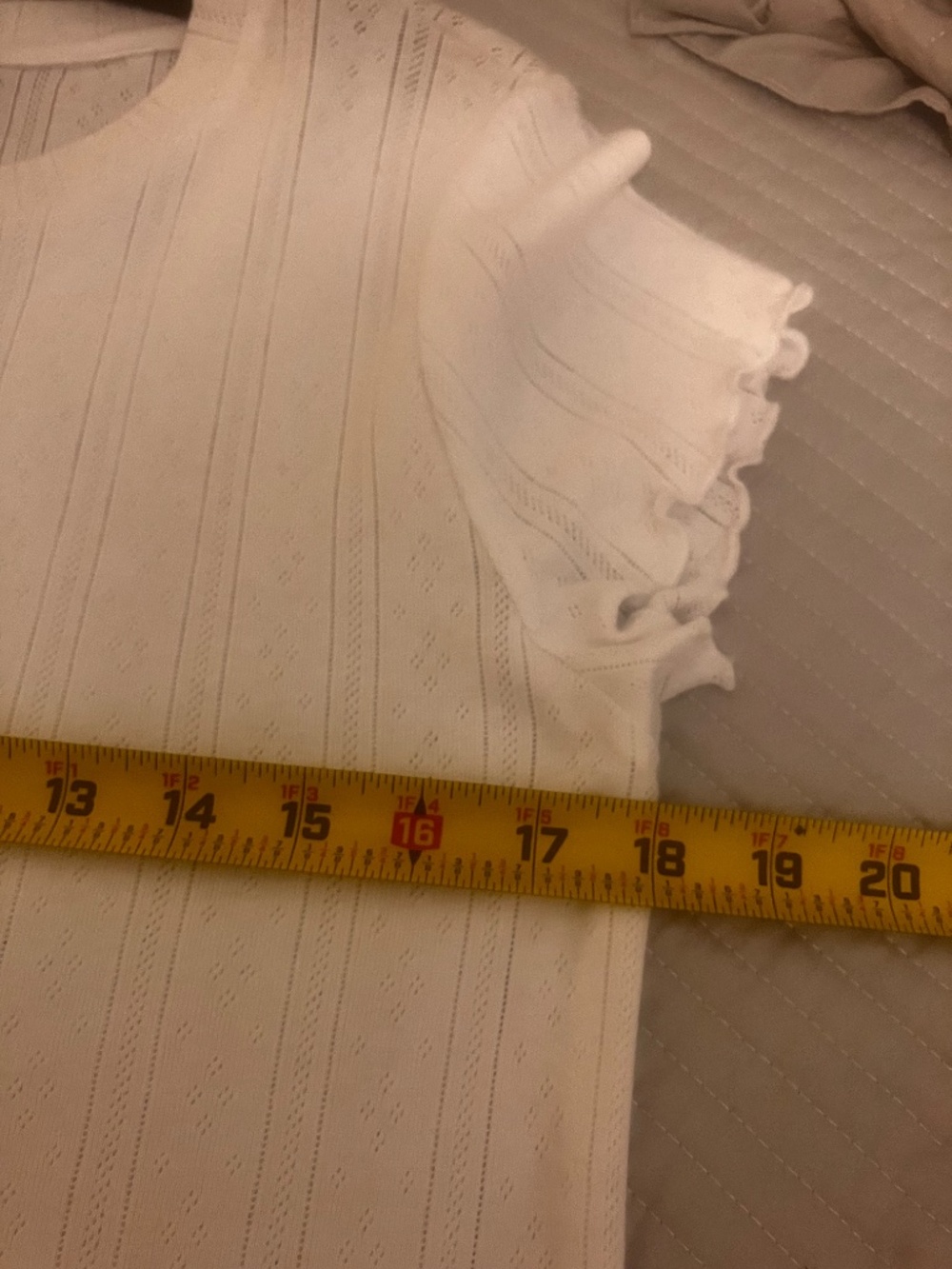 Splendid Ribbed Top Size XL White - Picture 6 of 9